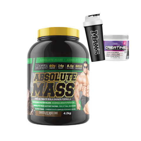 Max's Absolute Mass + Free Creatine and Shaker Stack