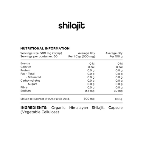 Switch Nutrition Shilajit Capsules