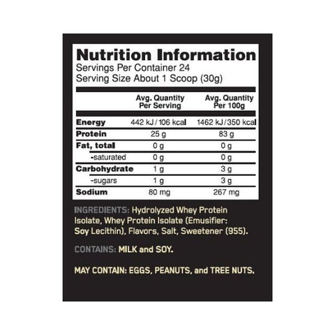 Optimum Nutrition Gold Standard 100% Isolate